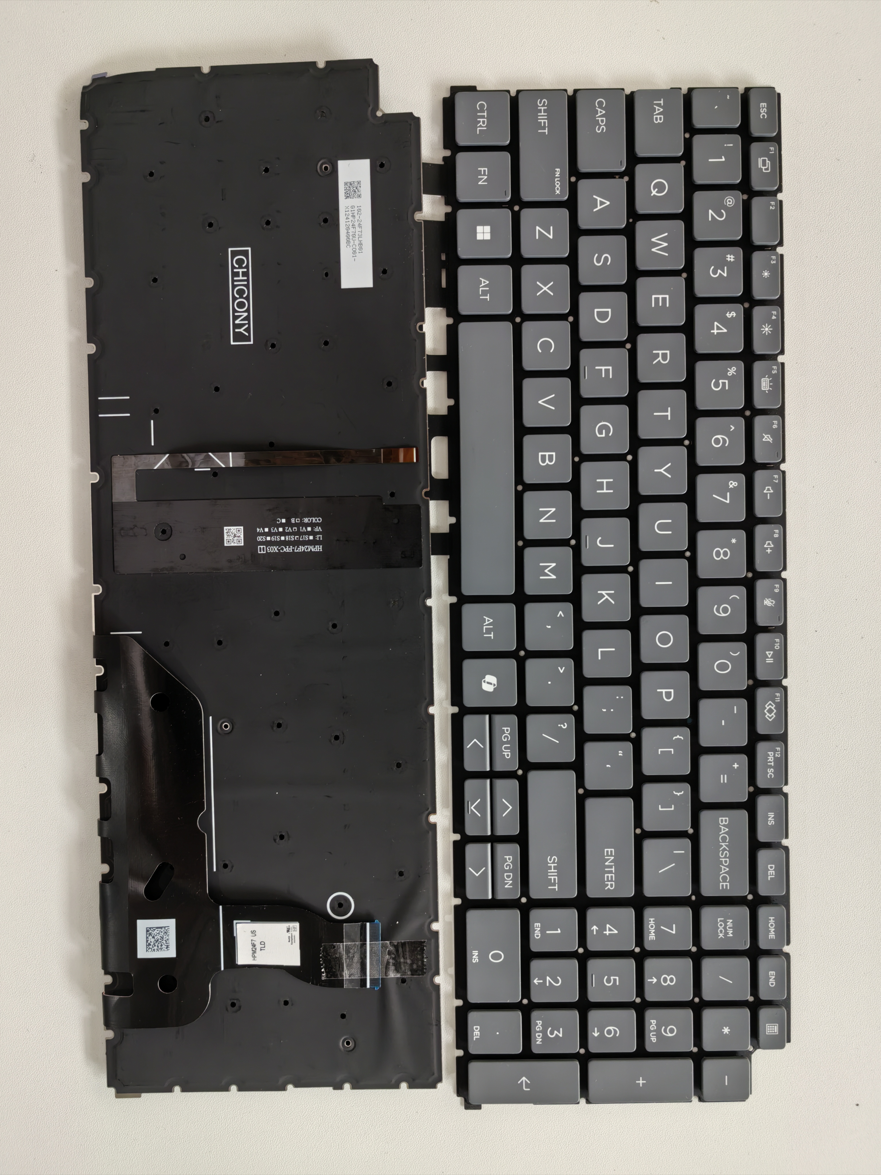 Picture of New Replacement Laptop Keyboard For HP ZBook Fury 18 G1i 16 18 inch HSN-I64C-8 AI key Grey Backlit US Layout